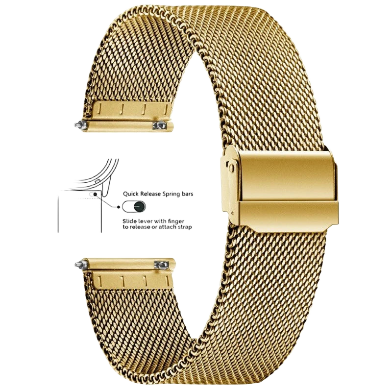 Bracelet Maille Milanaise Pulzena Or 20 mm
