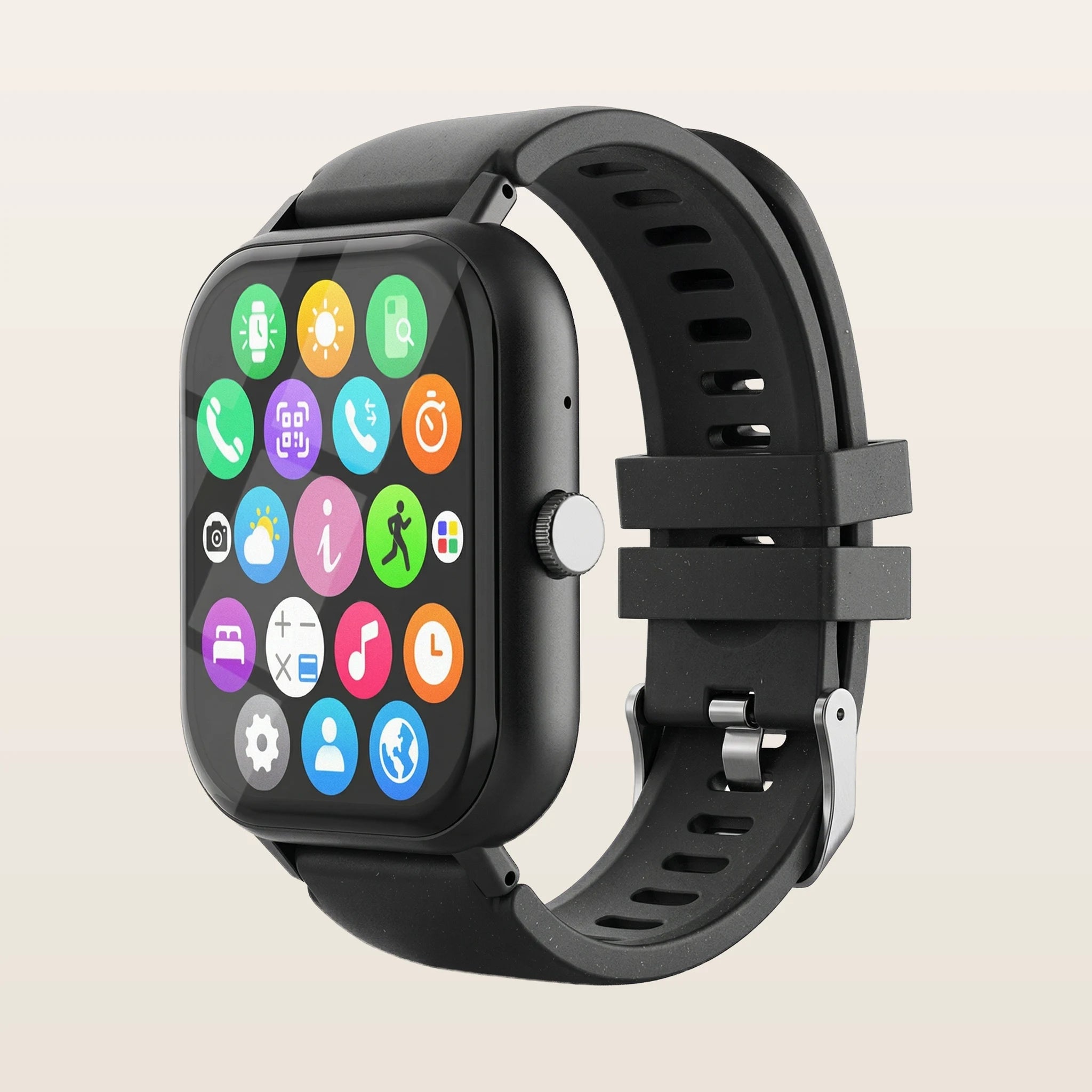 Montre connectée femme santé tension Pulzena Kalvo noir