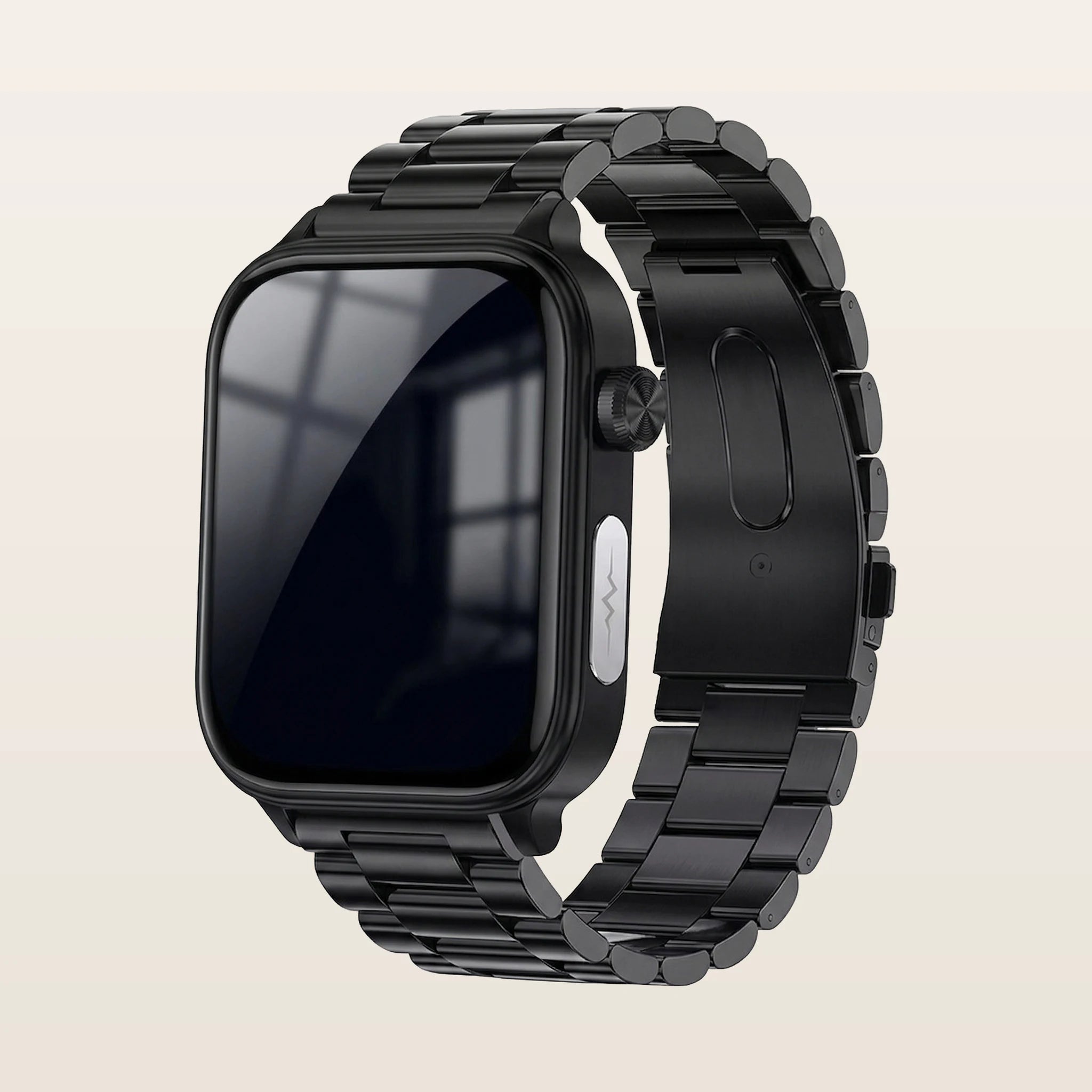 Montre connectée santé ECG Pulzena Korda bracelet acier noir