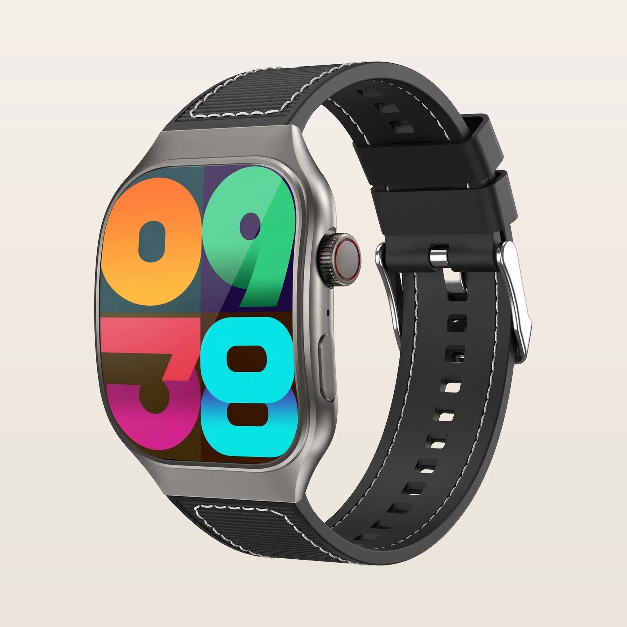 Montre connectée sport grand écran Pulzena Mevra noir