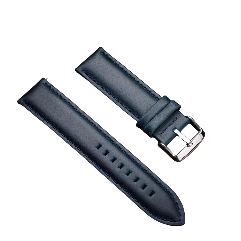 Bracelet Cuir Pulzena Bleu 20 mm