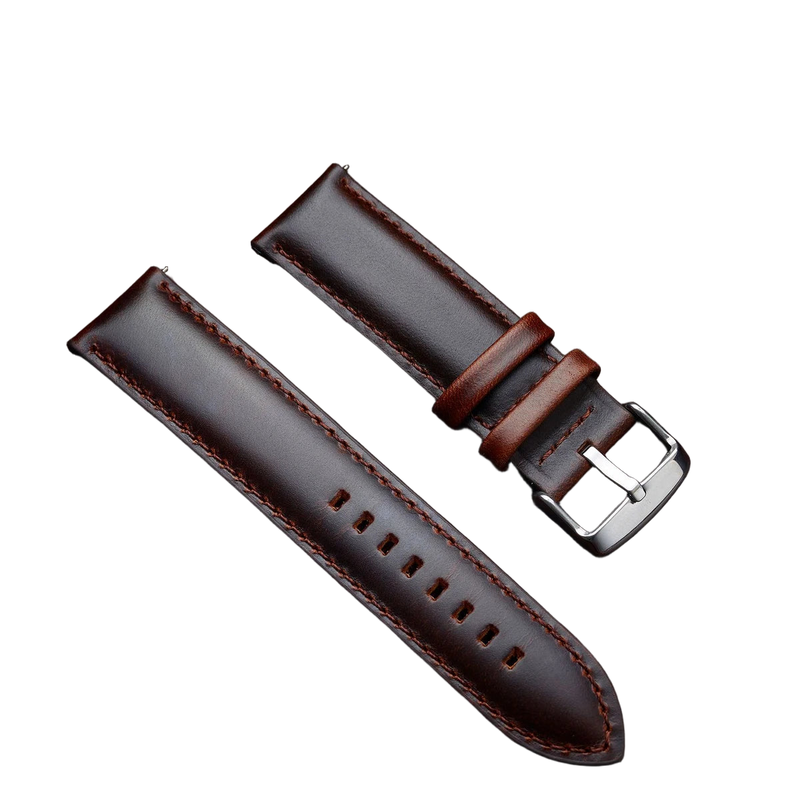 Bracelet Cuir Pulzena Marron Foncé 20 mm