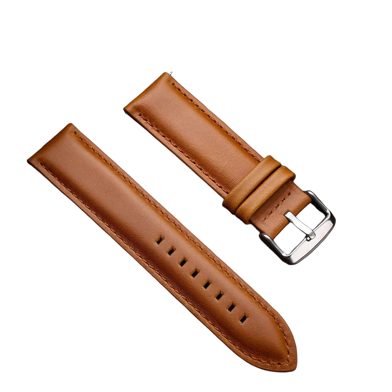 Bracelet Cuir Pulzena Marron Clair 20 mm
