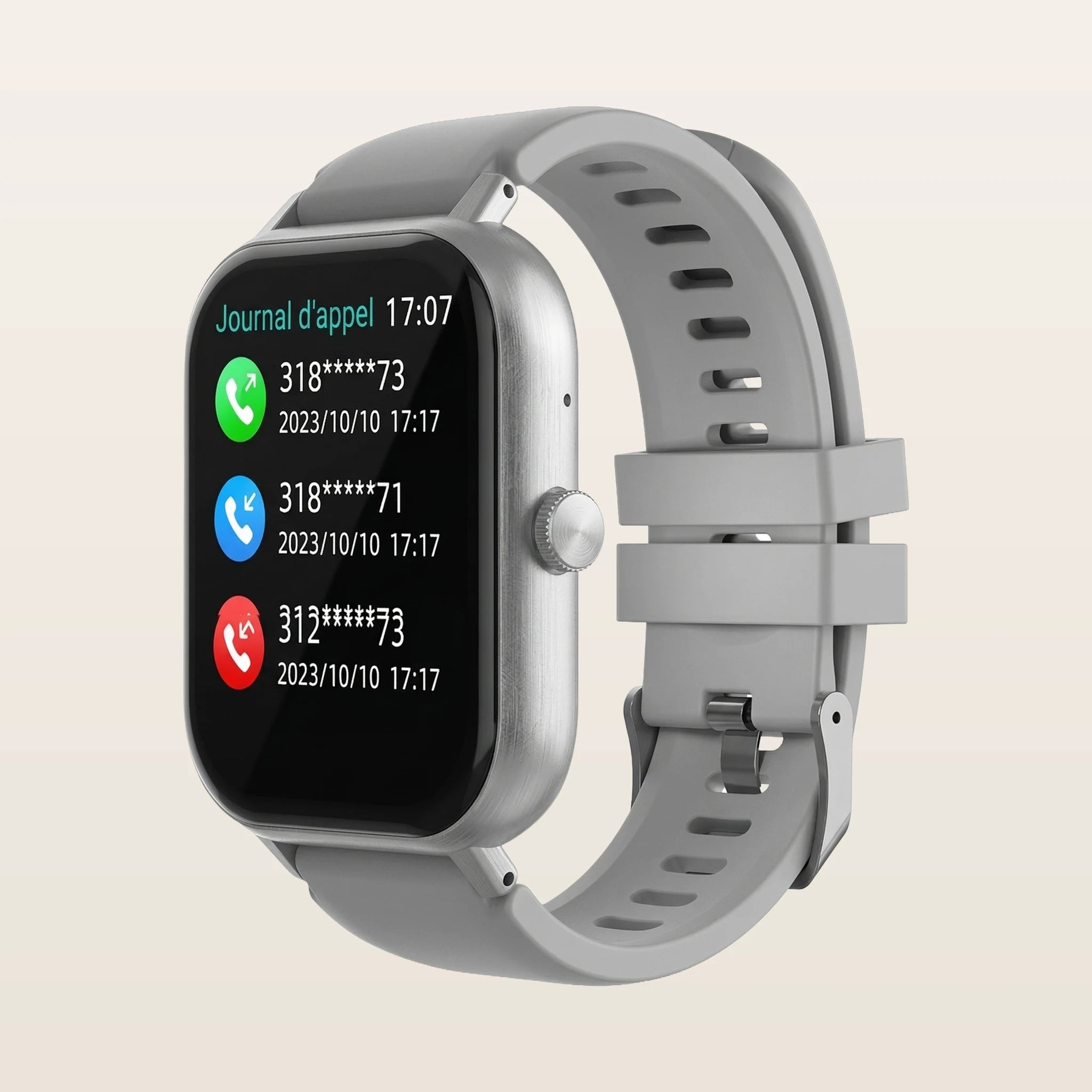 Montre connectée femme santé tension Pulzena Kalvo gris