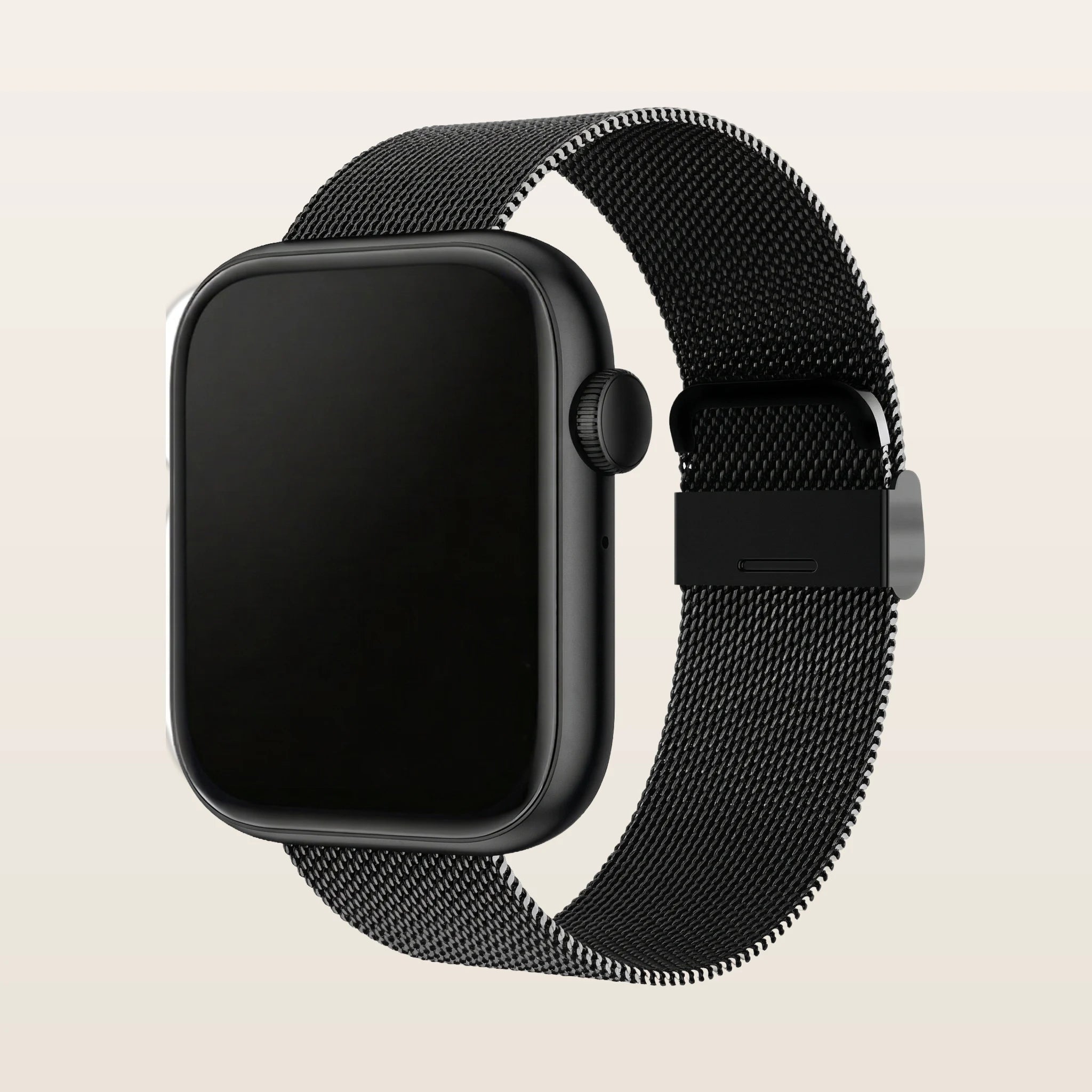 Montre connectée femme sport Pulzena Vexo bracelet maille noir