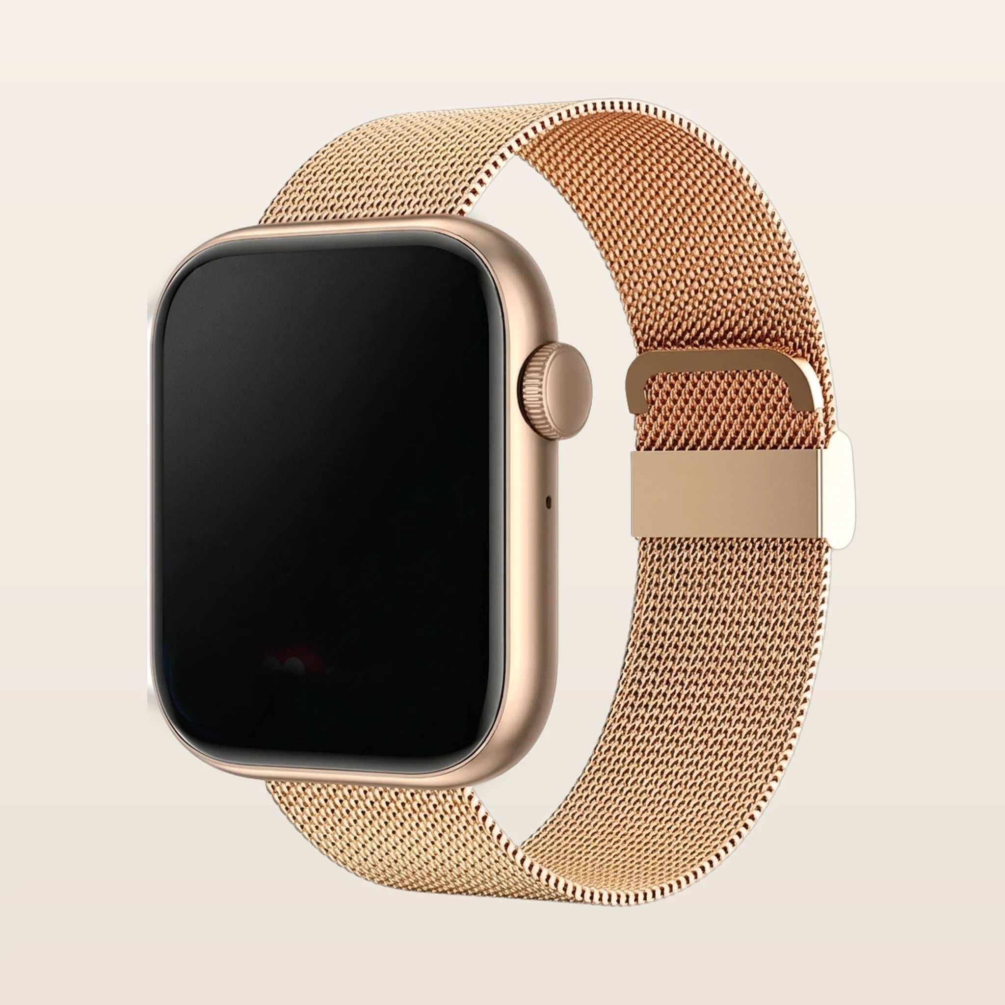 Montre connectée femme sport Pulzena Vexo bracelet maille or