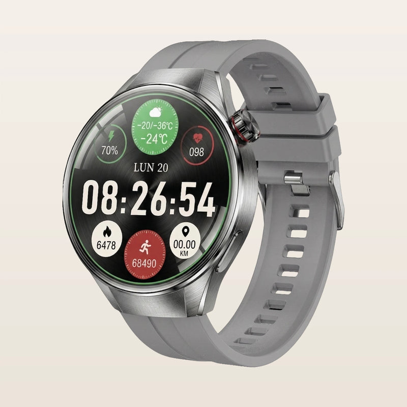 Montre connectée GPS grand écran Pulzena Orbix gris