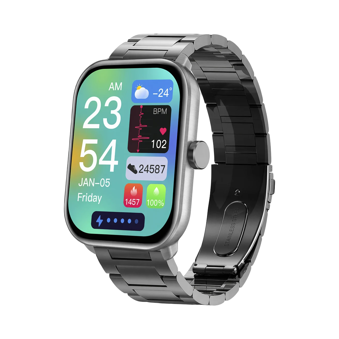 Pulzena Teln acier noir on