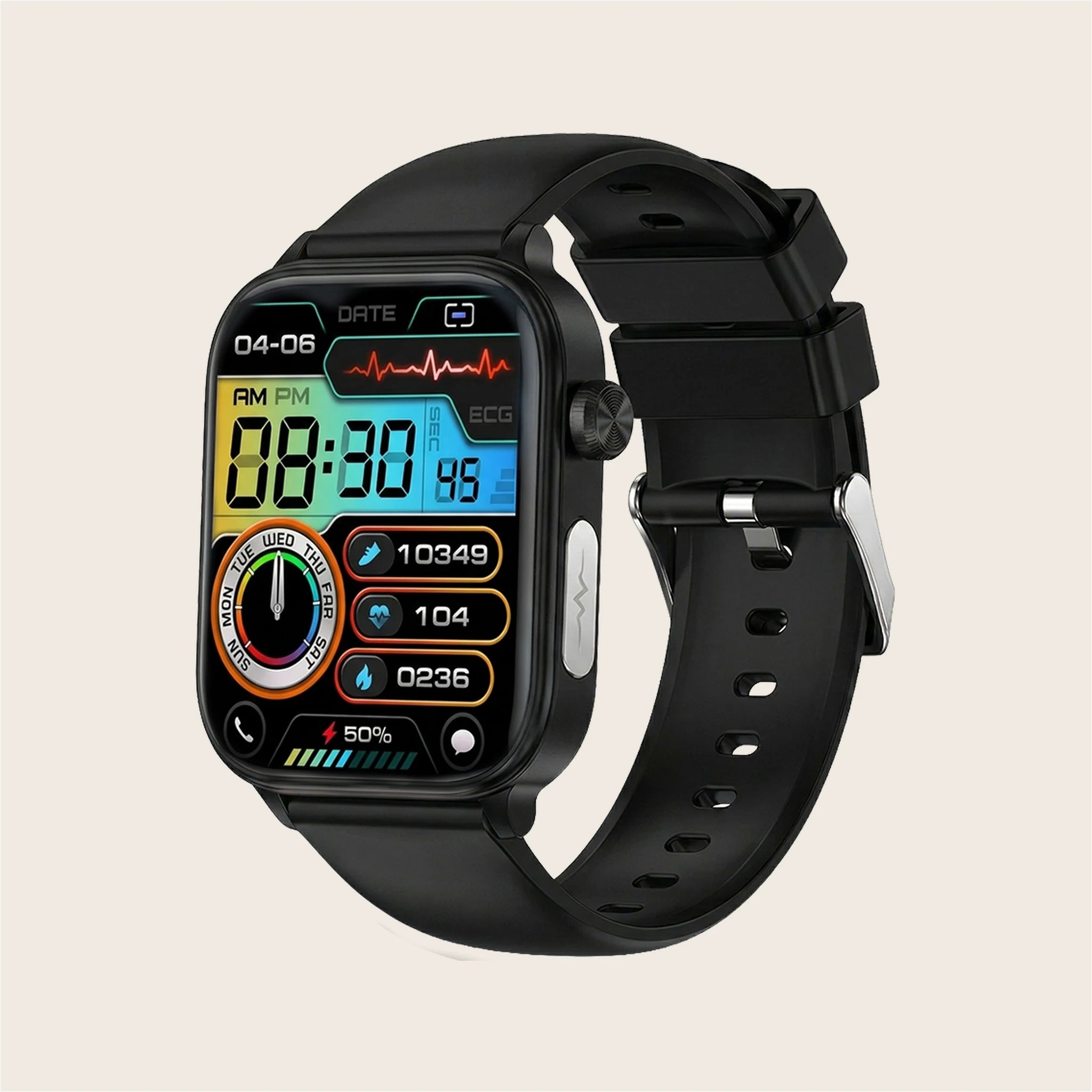 Montre connectée homme femme Grand Écran Pulzena Korda