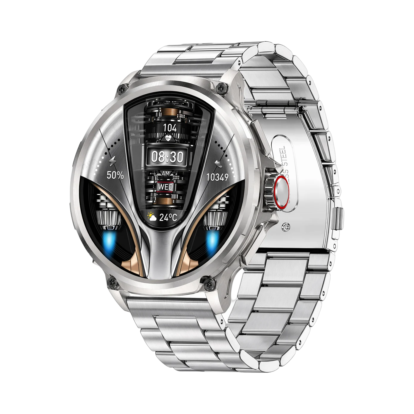 Pulzena Drako acier argent