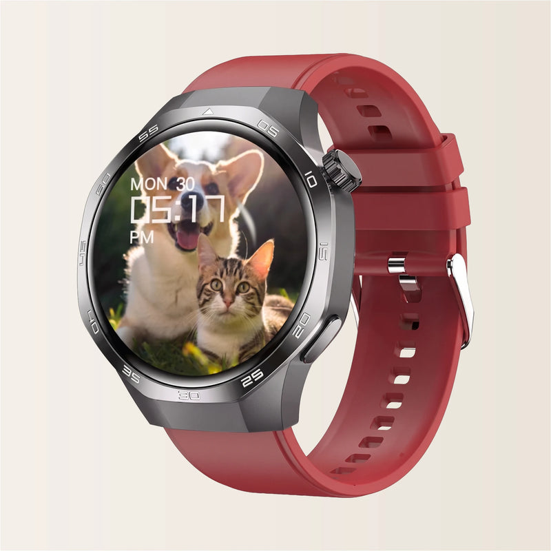 Montre connectée homme Sport Pulzena Strek noir rouge