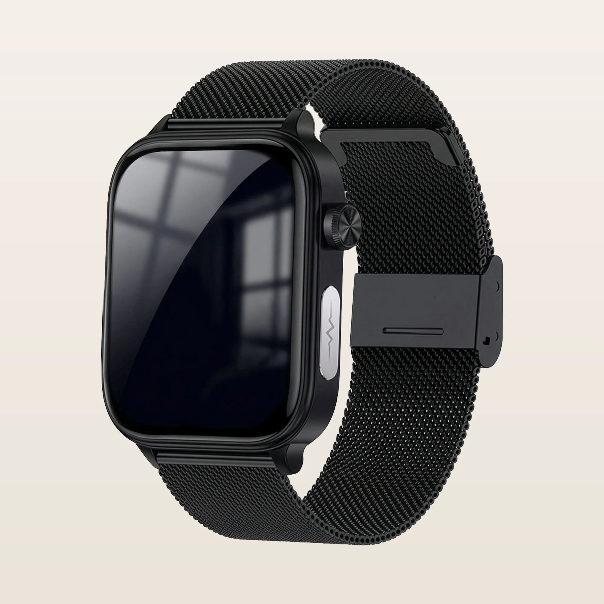 Montre connectée santé ECG Pulzena Korda bracelet maille noir