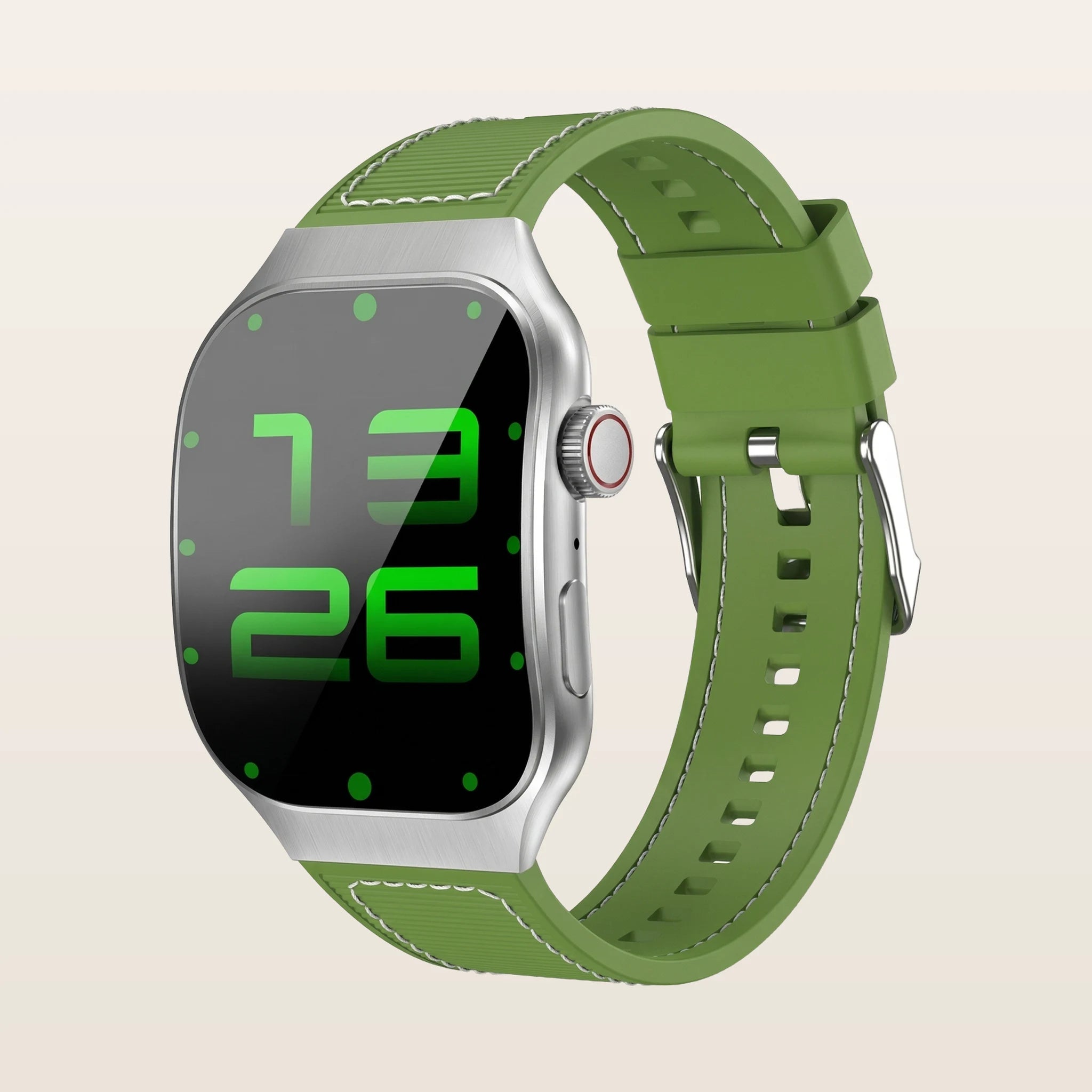 Montre connectée sport grand écran Pulzena Mevra vert