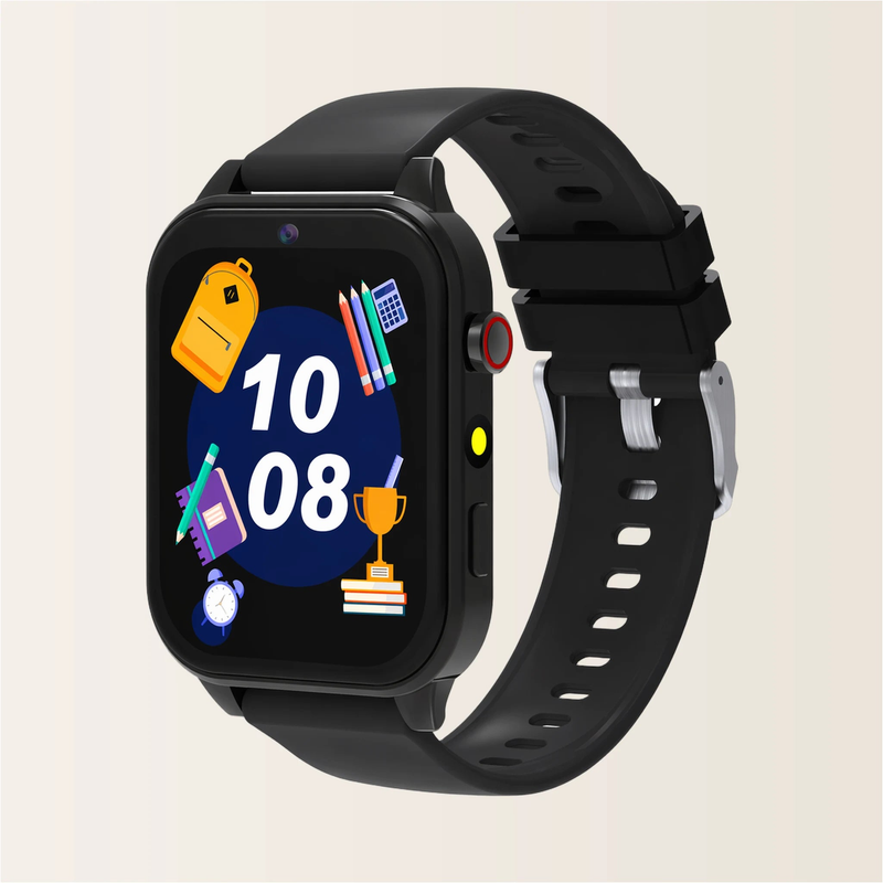 Montre connectée enfant Pulzena Ziko Noir écran allumé