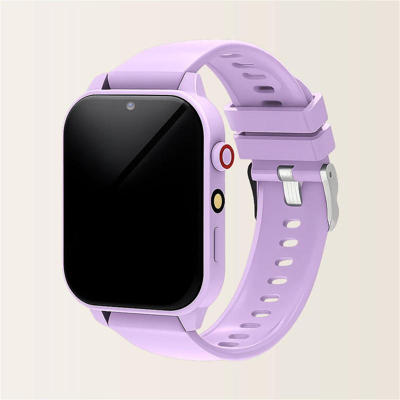 Montre connectée enfant Pulzena Ziko Violet vue de face éteinte